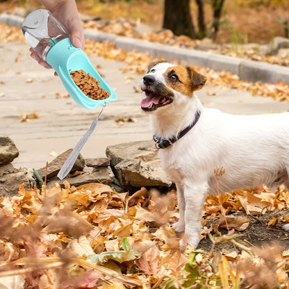 2-in-1 Portable Pet Water Bottle & Food Container - Travel Essential