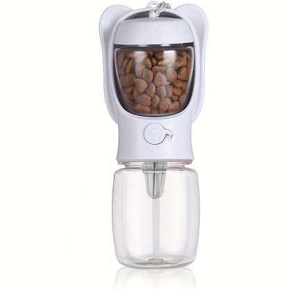 2-in-1 Portable Pet Water Bottle & Food Container - Travel Essential
