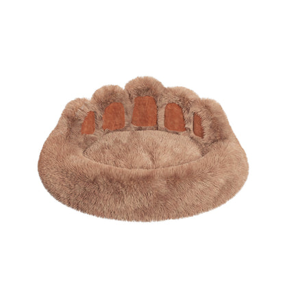 Adorable Bear Paw Pet Bed - Cozy Comfort for Small & Medium Dogs and Cats