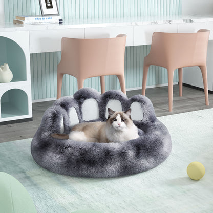 Adorable Bear Paw Pet Bed - Cozy Comfort for Small & Medium Dogs and Cats