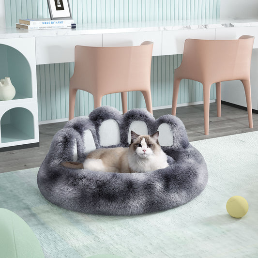 Adorable Bear Paw Pet Bed - Cozy Comfort for Small & Medium Dogs and Cats