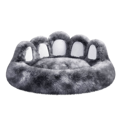 Adorable Bear Paw Pet Bed - Cozy Comfort for Small & Medium Dogs and Cats