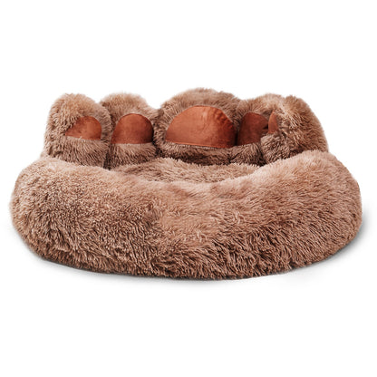 Adorable Bear Paw Pet Bed - Cozy Comfort for Small & Medium Dogs and Cats