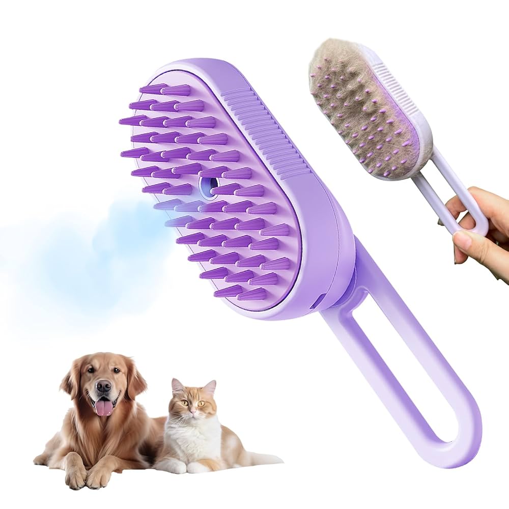 3-in-1 Electric Cat Steam Brush