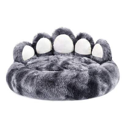 Adorable Bear Paw Pet Bed - Cozy Comfort for Small & Medium Dogs and Cats
