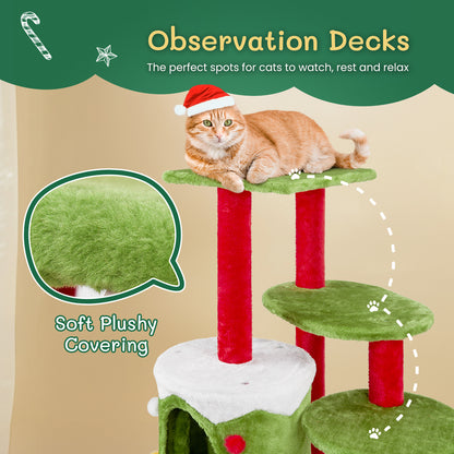 Multi-Level Cat Climbing Frame - Cat Tree Tower with Scratching Posts