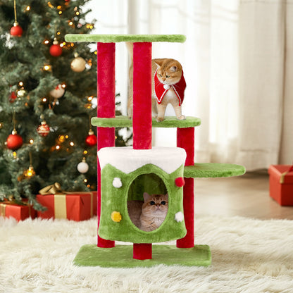 Multi-Level Cat Climbing Frame - Cat Tree Tower with Scratching Posts