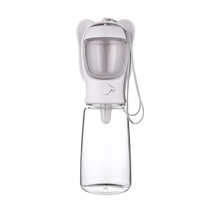 2-in-1 Portable Pet Water Bottle & Food Container - Travel Essential